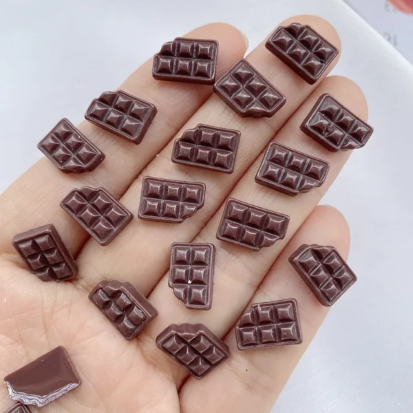 30Pcs New Cute Chocolate Series Resin Flatback Ornament Jewelry Making Manicure Hairwear Accessorie - Image 4