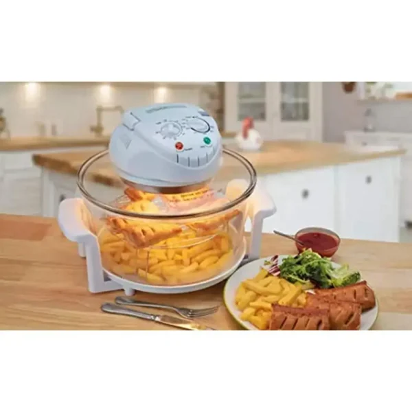 Electric Air Fryer Turbo Convection Oven Roaster Steamer Halogen Cooker Glass Bowl Countertop Healthy Cooking Timer Control Fast - Image 2