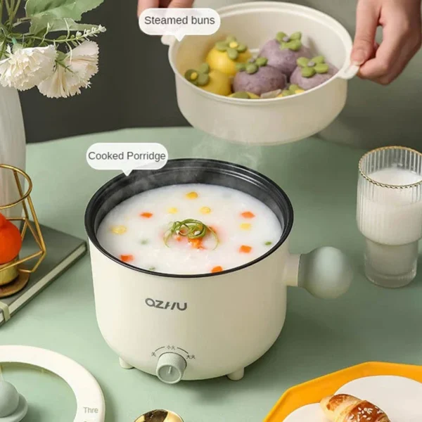 1.8l Multi-function Electric Cooker 600w Double-layer Rice Cooker Household Smart Hot Pot Wok Non-stick Rice Cooker - Image 2