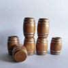 Tiny Wooden Red Wine Barrel Miniature Wooden Keg Beer Cute and Elegant Design for Doll House Decoration Accessories Kids Gift