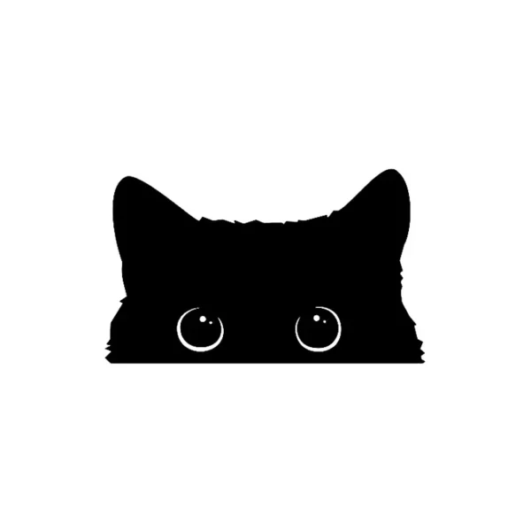 1 piece Hot Car Sticker Accessories Poor Cat Is Stealing with Big Eyes Watch Vinyl Car Styling Cover Waterproof PVC - Image 10