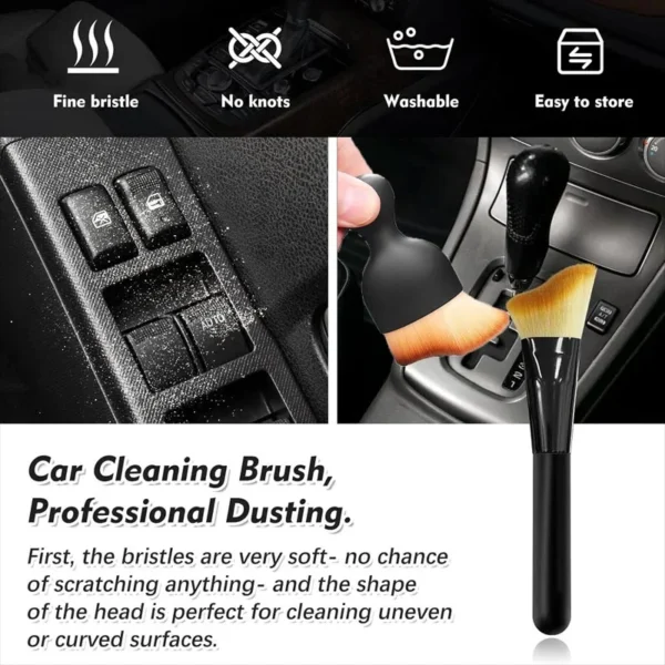 2pcs Multipurpose Cleaning Brush for Car Interior Air Conditio Outlet Crevice Dust Removal Brushes Office Home Clean Brush Tools - Image 8