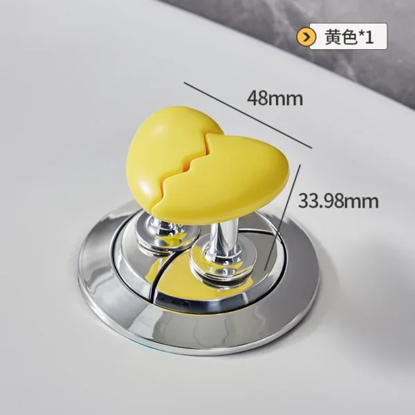 Toilet Press Button Kawaii Handle Heart Shaped Toilet Press for Bathroom Water Tank Buttons Bath Room Decor Accessories 변기손잡이 - Image 8