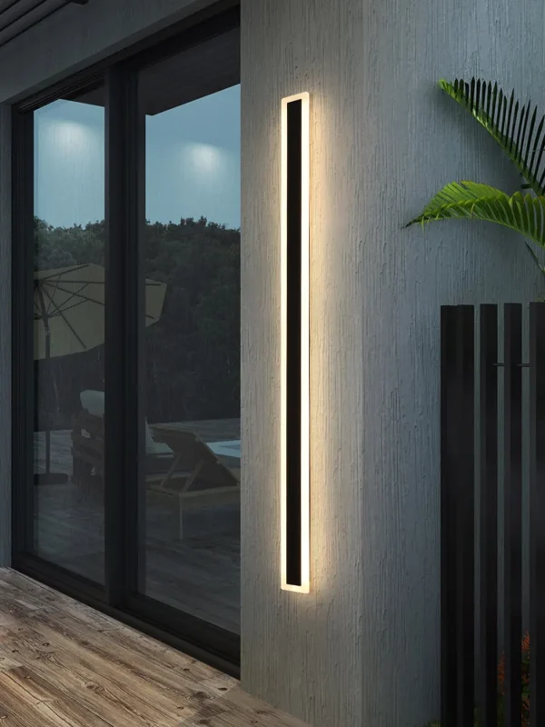 Outdoor wall lamp IP65 waterproof corridor staircase lamp LED long wall lamp outdoor balcony lamp entrance villa garden light - Image 2