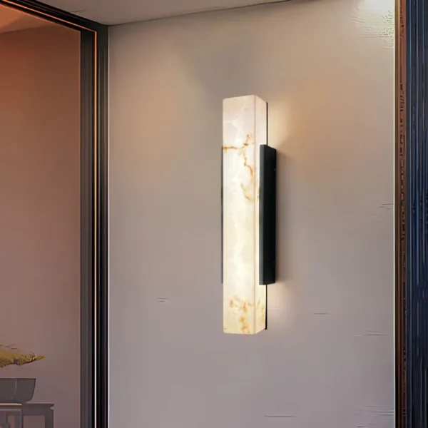 Modern Minimalist Outdoor Waterproof IP65 Lmitated Marble LED Wall Light AC85~265V Stainless Steel Porch Lamp For Street Adorn - Image 2