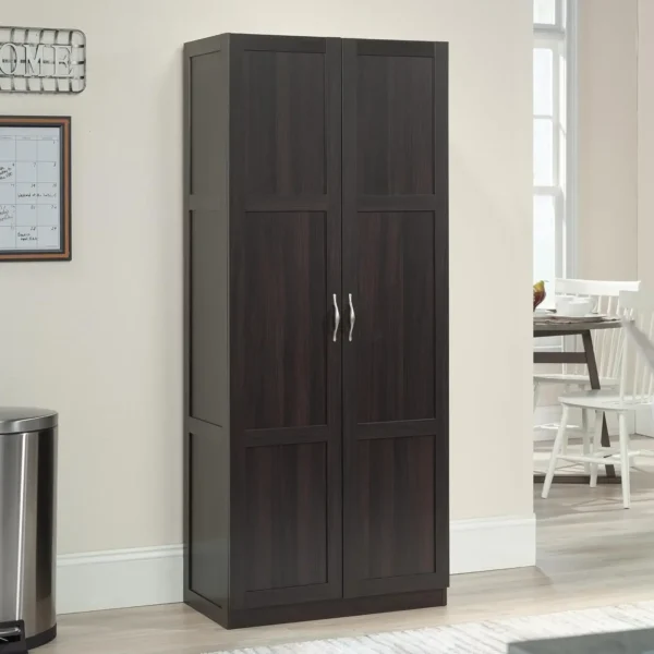 Storage Cabinet/ Pantry cabinets, 29.61 " x D: 16.02 " x H: 71.50", Cinnamon Cherry finish - Image 2