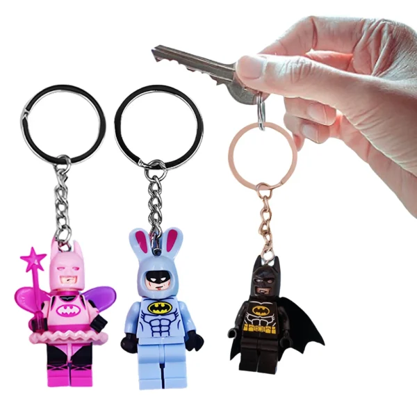 3D Fairy Bat Figure Character Keychain Y2k Animation Movie Building Block Toy Backpack Accessory Cute handmade Pendant Gifts - Image 2