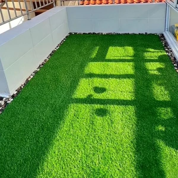 10Pcs Realistic Grass Turf Tile Green Interlocking Fake Grass Deck Turf Tiles Grass Flooring for Indoor Outdoor 12Inch x 12Inch - Image 2