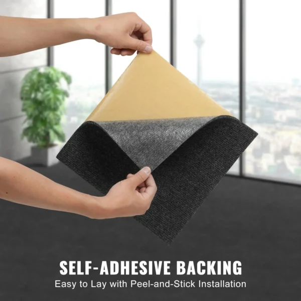 Carpet Tiles Peel and Stick, 12' x 12' Squares Self Adhesive Carpet Floor Tile, Soft Padded Carpet Tiles, Easy Install DIY - Image 3