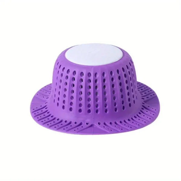 1PC New Bathtub Drain Hair Catcher Collapsible Drain Protector for Pop-Up and Regular Drains of Shower Bathtub Tub Bathroom Sink - Image 4