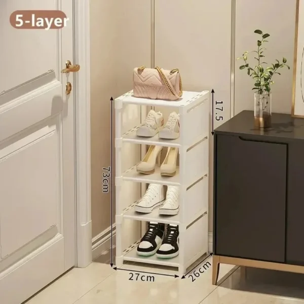 Wall Corner Shoe Rack Multiple Layers Shoe Organizer Space Saving Rack Adjustable Shelf Simple Saving Cabinet Household Products - Image 5