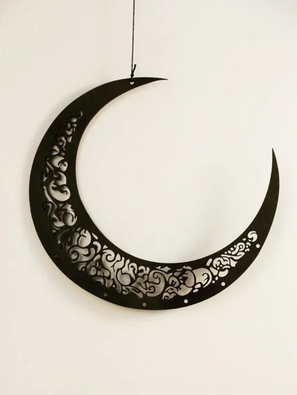 DIY Wooden Hollow Moon and Star Lantern – Ramadan Hanging Decor, Islamic Eid Mubarak Festival Decorations，Ornament Islamic Gifts - Image 6