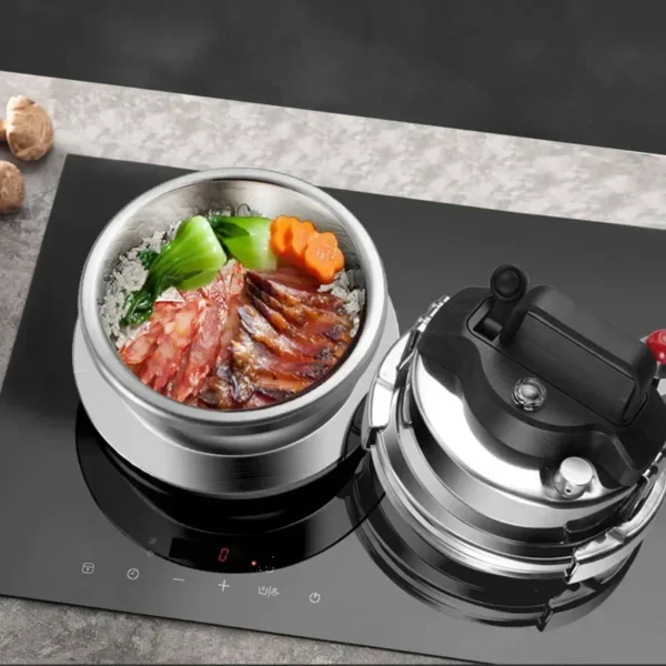 Upgrade non stick pressure cooker Outdoor camping home gas induction cooker Pressure cooker can cook 5 bowls of rice - Image 2