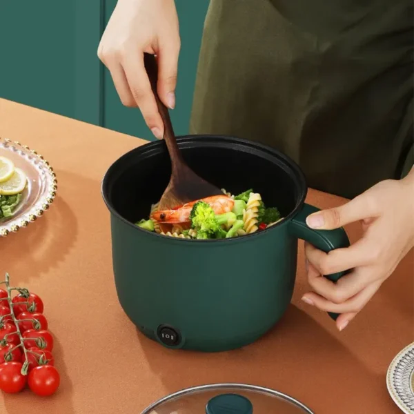 1.5L Mini Home Cooking Pot Multifunctional Rice Cooker Non Stick Pan Safety Material Potable Stockpot Utility Electrice - Image 2