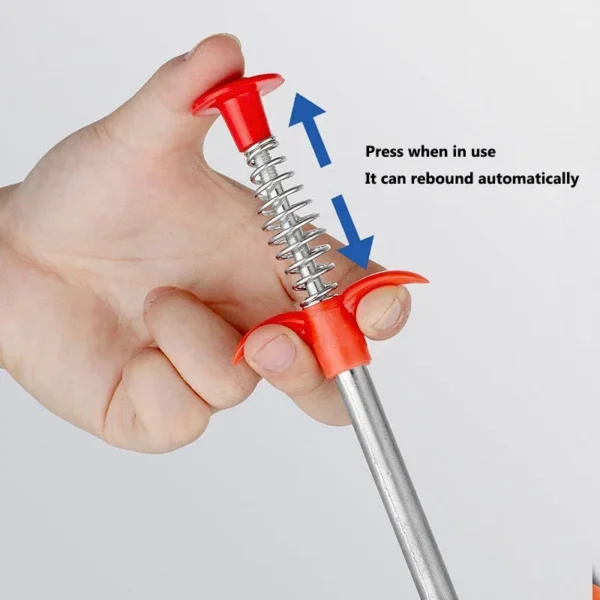 160cm Snake Spring Tube Unblocker Tool Drain Pipe Dredging Cleaning Hooks Bendable Kitchen Bathroom Sewer Fetcher Dredge Clip - Image 6