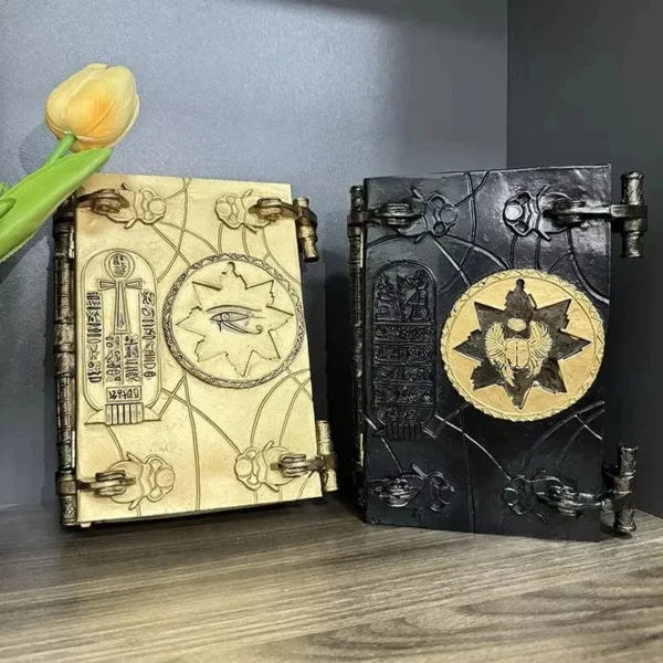 Ancient Egypt Book of The Dead Key of Hamunaptra The Mummy Home Decor Resin Crafts Ornaments Easter Decoration Prop Storage Box - Image 2