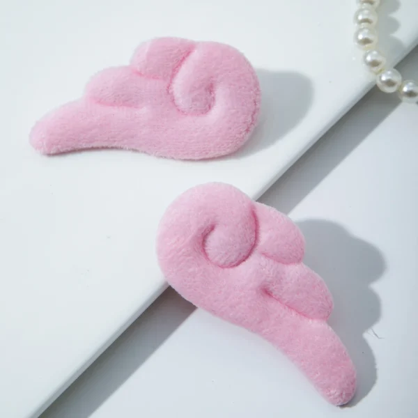 2Pcs 5cm Angel Wings Super Cute Angel Wing Plush Hairpin Girl Hair Clip Accessories Barrettes Hairgrip Headdress Headwear - Image 5