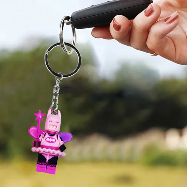 3D Fairy Bat Figure Character Keychain Y2k Animation Movie Building Block Toy Backpack Accessory Cute handmade Pendant Gifts - Image 8