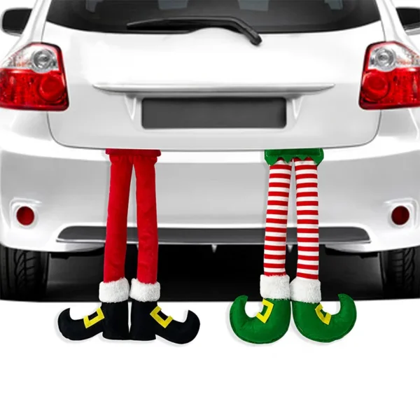 New Year Navidad Noel Gift Christmas Elf Santa Legs Car Accessories Christmas Decor For Home Xmas Tree Pendants Ornaments Gifts