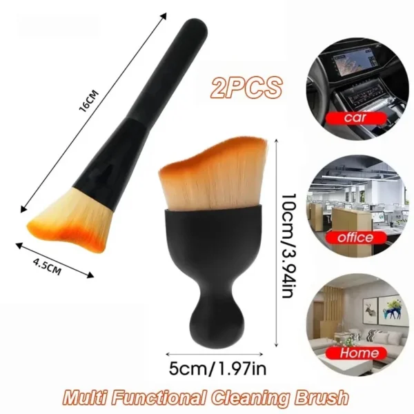 2pcs Multipurpose Cleaning Brush for Car Interior Air Conditio Outlet Crevice Dust Removal Brushes Office Home Clean Brush Tools - Image 10