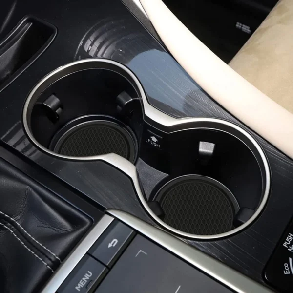 2pcs Car Cup Holder Anti-Slip Coasters Premium PVC Car Coasters Universal Fits Perfectly For Most Cup Car Interior Accessories - Image 3