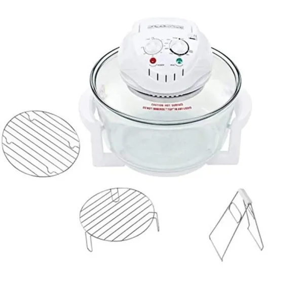 Electric Air Fryer Turbo Convection Oven Roaster Steamer Halogen Cooker Glass Bowl Countertop Healthy Cooking Timer Control Fast - Image 6