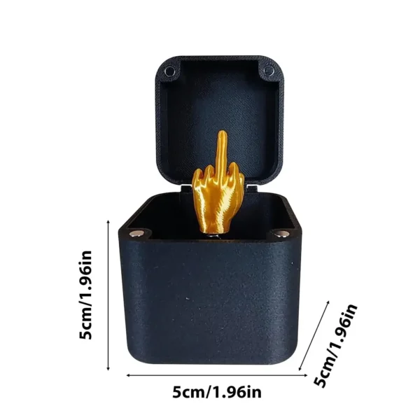 Fun Gag Gifts Christmas Accessories Desk Decoration Surprise Gift Box Toys Middle Finger in the Box Supplies Crafts Decor - Image 6