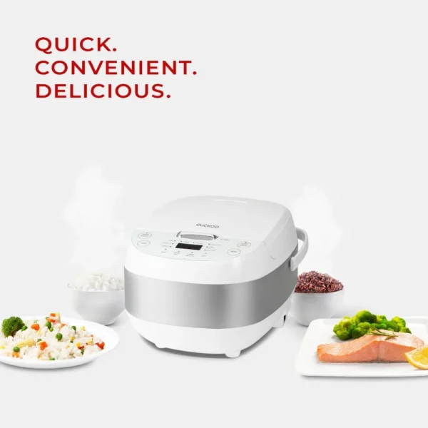2024 CUCKOO CR-0605F 6-Cup(Uncooked)/12-Cup (Cooked) Micom Rice Cooker with Nonstick Inner Pot,13 Menu Options,LCD Display - Image 6