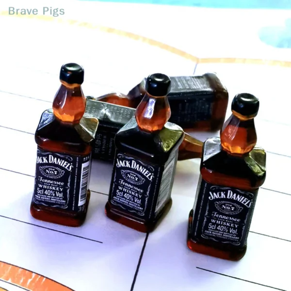 Miniature Wine Bottle Scene Models Simulation Of Food And Play Ornaments Doll Accessories - Image 2