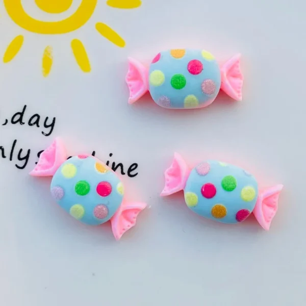 20 Pcs New Cute Kawaii Cartoon Candy Lollipop Resin Cabochon Scrapbooking DIY Jewelry Earwear Craft Decoration Accessories - Image 8