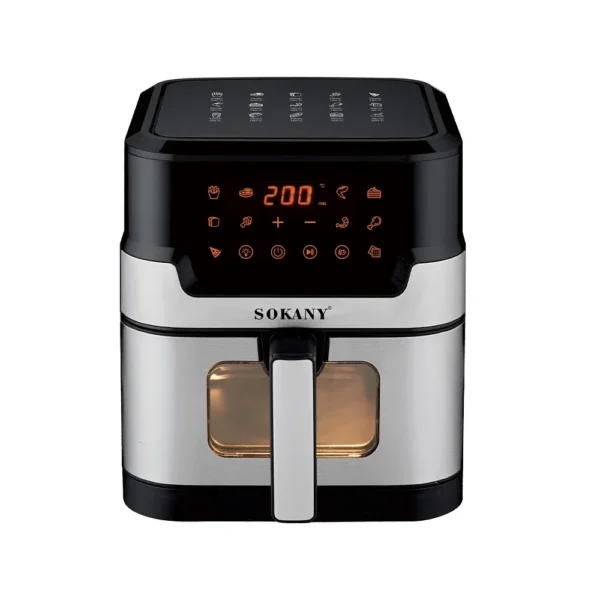 8L Smart Air Fryer Large Capacity Home Oven Fully Automatic Touch Electric Auto Shut Off Visual Cooking Window - Image 2