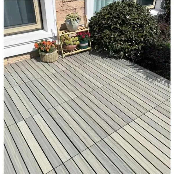 Patio Deck Tiles,DIY Interlocking Decking Tiles, Floor Tile,Water Resistant Indoor Outdoor (10PCs, 12‘x’24‘ )