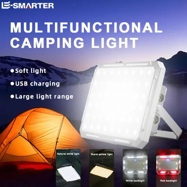 LED Camping Tent Light Rechargeable Searchlight High Power Outdoor Emergency Lighting Waterproof Portable Hanging Night Lamps - Image 6