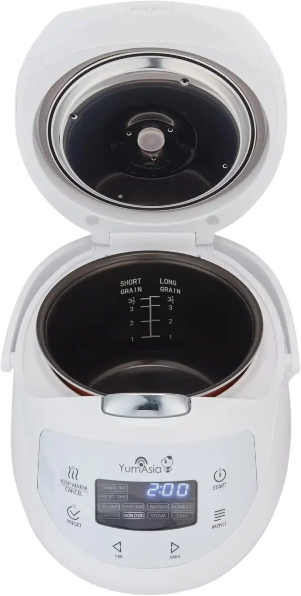 Asia Panda Mini Rice Cooker With Ninja Ceramic Bowl and Advanced Fuzzy Logic (3.5 cup, 0.63 litre) 4 Rice Cooking Functions, - Image 5