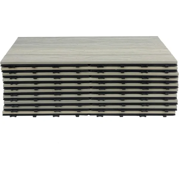 Patio Deck Tiles,DIY Interlocking Decking Tiles, Floor Tile,Water Resistant Indoor Outdoor (10PCs, 12‘x’24‘ ) - Image 4