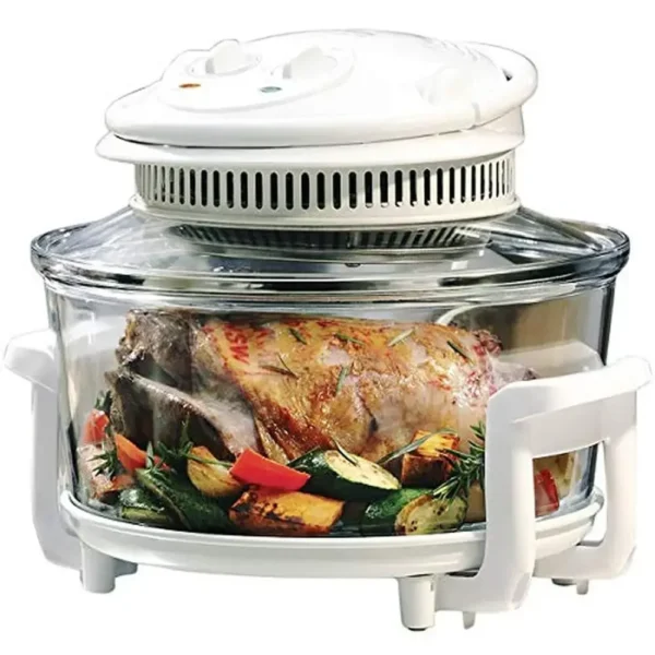 Electric Air Fryer Turbo Convection Oven Roaster Steamer Halogen Cooker Glass Bowl Countertop Healthy Cooking Timer Control Fast - Image 4