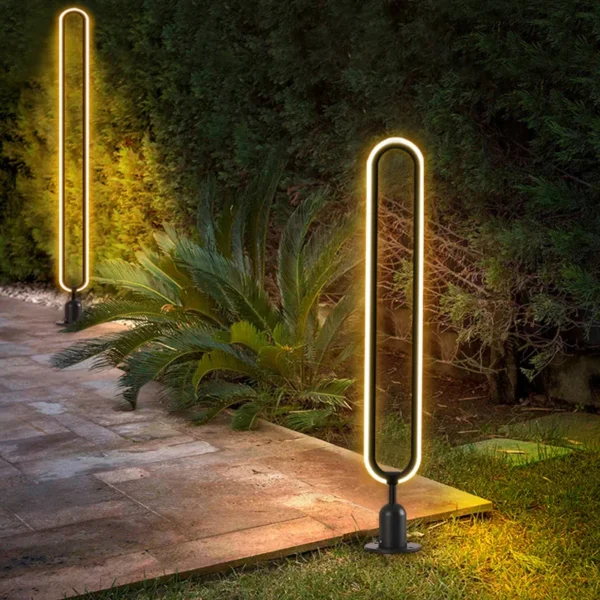Outdoor LED Lawn Lamp AC110V 220V Waterproof Minimalist Round Street Light For Courtyard Villa Landscape Path Garden Lighting - Image 3