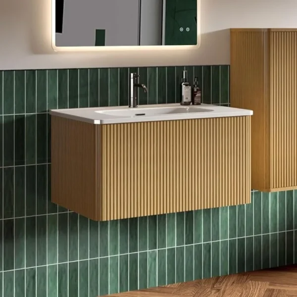 Bathroom Dresser,30" Bathrooms Vanity With Sink, Modern Floating Vanity With Push Open Soft Close Drawer, Bathroom Cabinets
