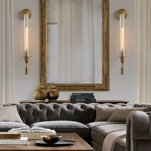 Modern Brass Wall Lamp for Bedroom Bedside Wall Lights Hotel Sconce Light Bathroom Hotel Background Decoration Lighting Fixtures - Image 6