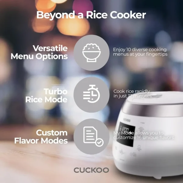 Pressure Cooker Warmer – 12 built-in programs, Glutinous Mixed, Brown, rice - Image 6