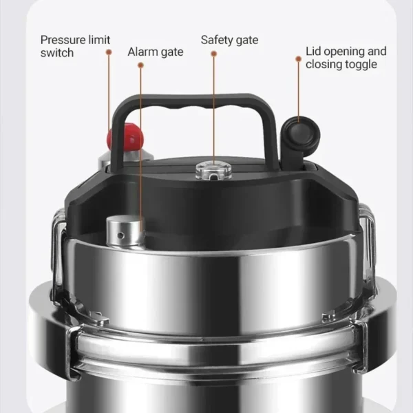 1.2L stainless steel upgraded mini pressure cooker outdoor camping home gas induction cooker cooking rice pressure cooker - Image 4