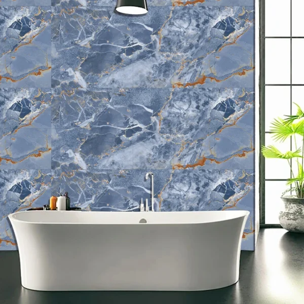 10pcs/set Thick PVC Self-adhesive Ceramic Tile Stickers Waterproof Oil Proof Kitchen Bathroom Living Room Wall Floor Decoration - Image 5