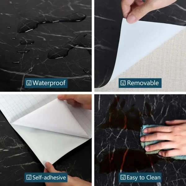Adhesive Paper for Wall Papers Home Decor Wallpaper Sheet Self-adhesive Paper Furniture Waterproof Wall Stickers Sticker Room - Image 4