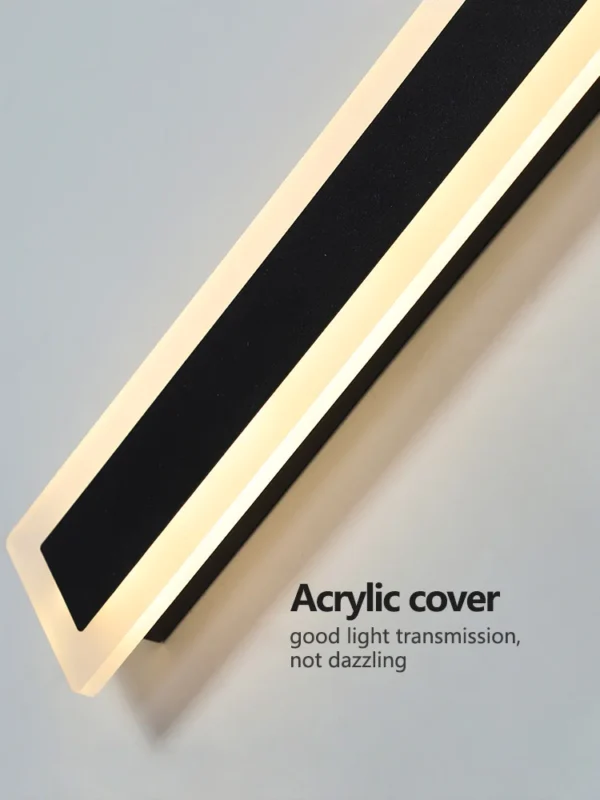 Outdoor wall lamp IP65 waterproof corridor staircase lamp LED long wall lamp outdoor balcony lamp entrance villa garden light - Image 5