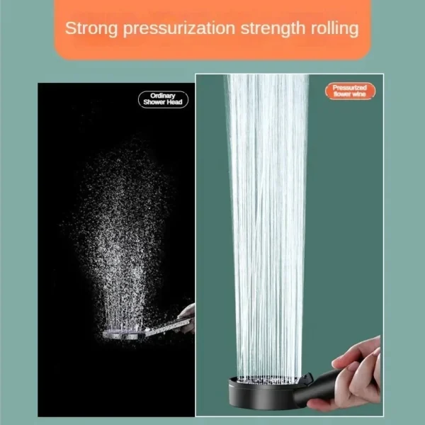 Booster Shower Head 5 Modes Household Adjustable High Pressure Water Massage Shower Head Handheld Spray Shower Bathroom Supplies - Image 13
