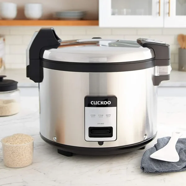 (Uncooked) / 60-Cup (Cooked) Large Capacity Commercial Rice Cooker & Warmer with Nonstick Inner Pot - Image 5