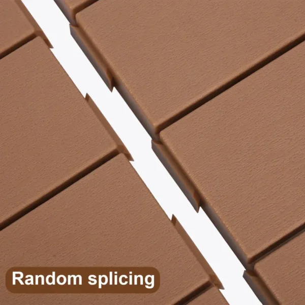 36 Pcs Waterproof Balcony Floor Tiles, Great Friction Anti-break Patio Deck Tiles with Efficient Drainage Design - Image 5