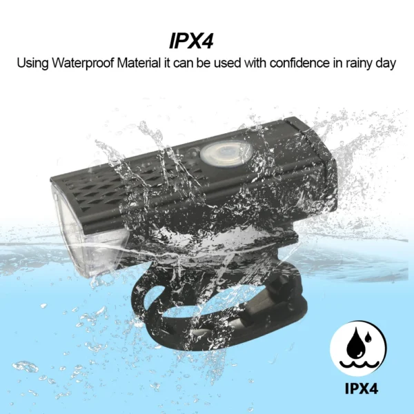 2218 Bike Light Set USB Rechargeable Front Light with Taillight Easy to Install 3 Modes Bicycle Accessories for the Bicycle - Image 4