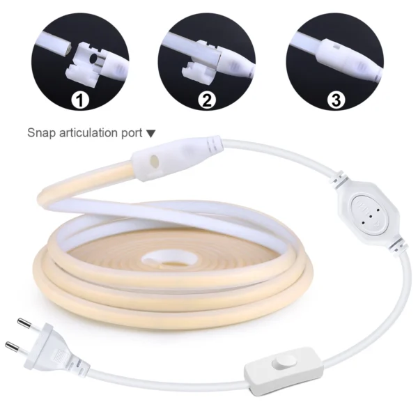110V 220v High Brightness COB Led Strip for Room Waterproof Led Tape Flexible Ribbon for Bedroom Kitchen Outdoor Garden Lighting - Image 11