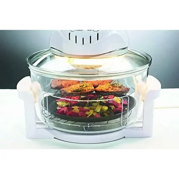Electric Air Fryer Turbo Convection Oven Roaster Steamer Halogen Cooker Glass Bowl Countertop Healthy Cooking Timer Control Fast - Image 5